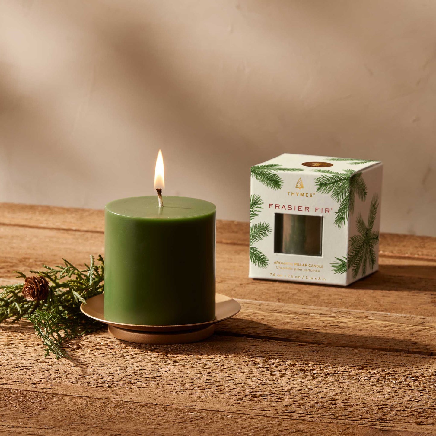 Frasier Fir Pillar Candle, Small