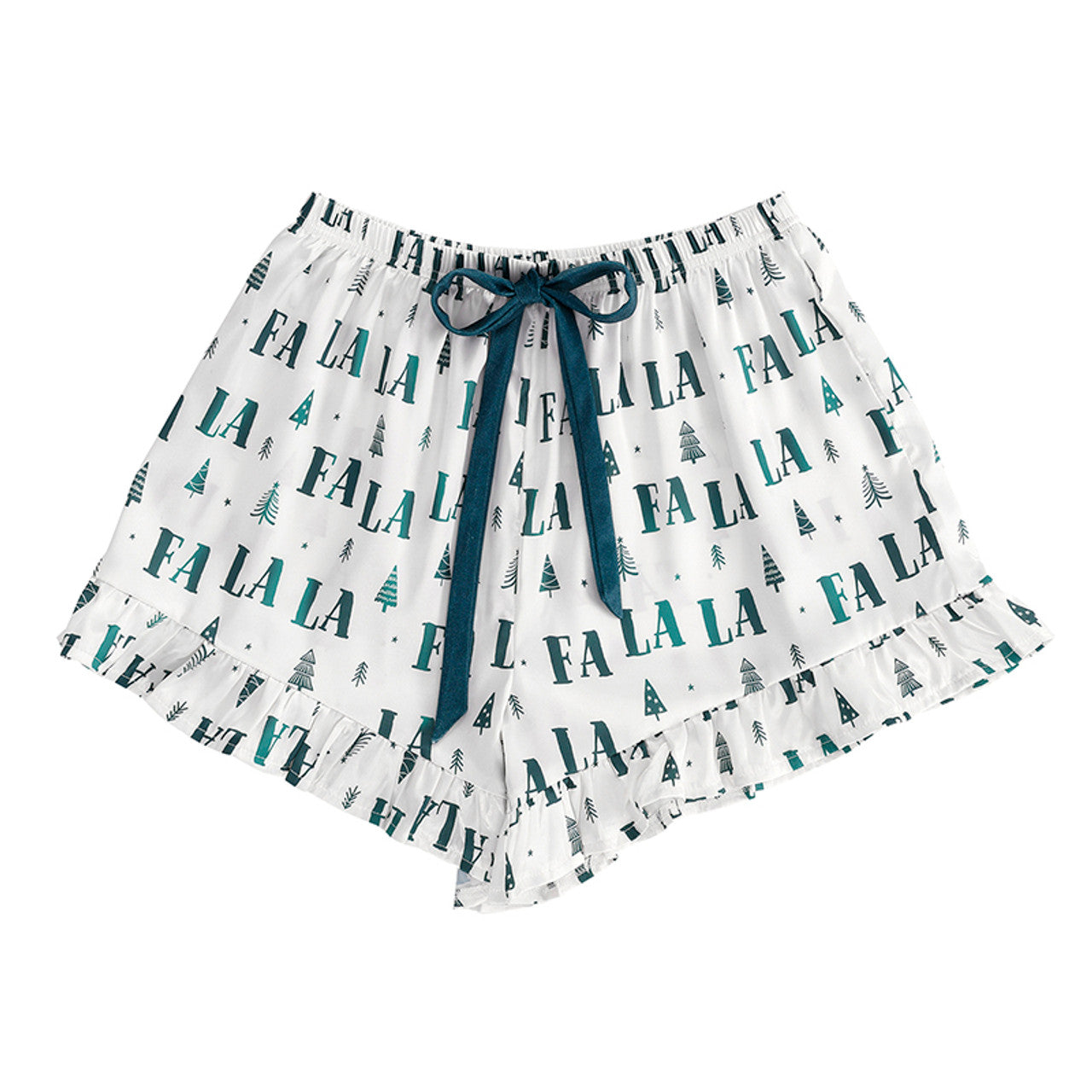 Satin Velvet Bow 2-PC Green FALALA