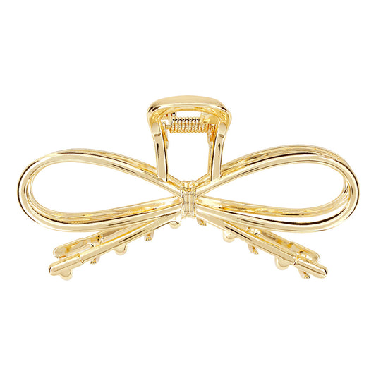 Claw Clip - Gold Bow