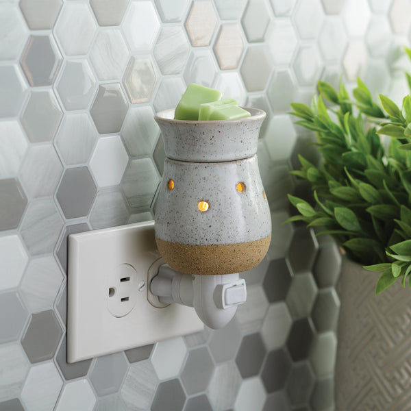 Calentador de fragancia enchufable Rustic White