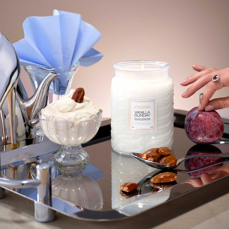 VANILLA SUNDAY 18OZ LARGE JAR Candle