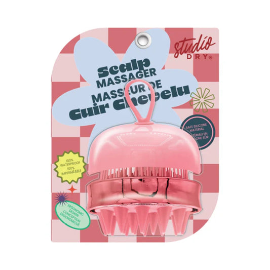 2-in-1 Shampoo Brush W/ Hangloop PINK