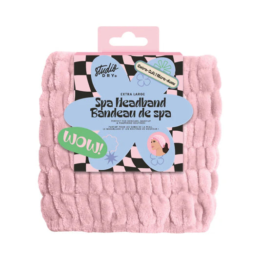 EXTRA LARGE SPA HEADBAND PINK
