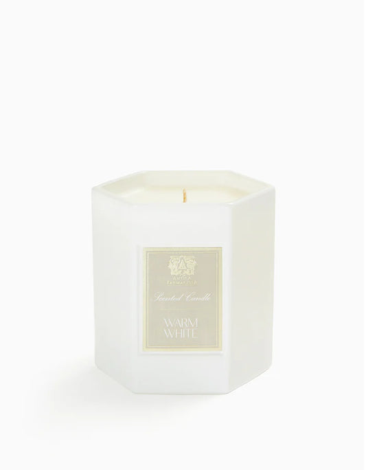 9 oz Warm White Candle Hexagonal