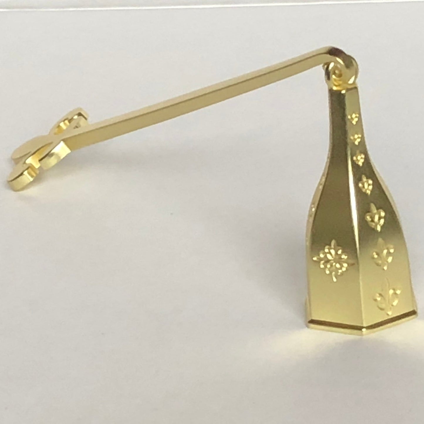 Candle Snuffer in Matte Gold with Fleur De Lis Motif