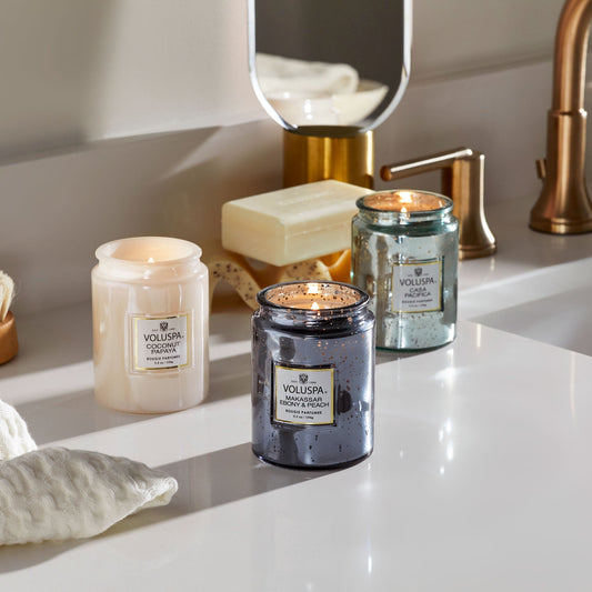 Makassar Ebony & Peach Small Jar Candle 5.5oz