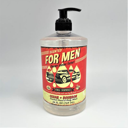 MAN WASH Liquid Soap 25.5fl oz - Cedar & Bourbon