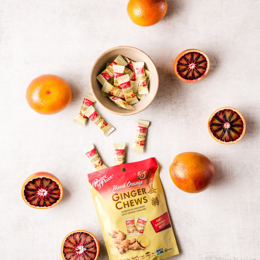 Prince of Peace Ginger Candy (Chews) With Blood Orange, 8oz