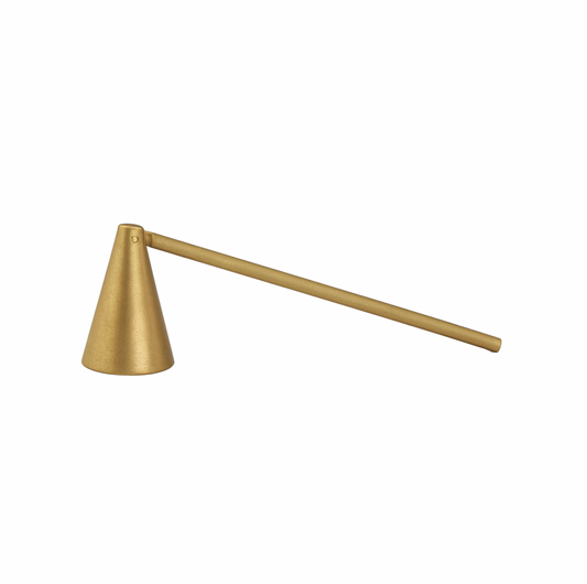Apagavelas de Latón – Dorado Mate con Funda