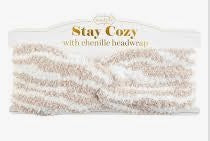 ZEBRA CHENILLE HEADWRAP-CR