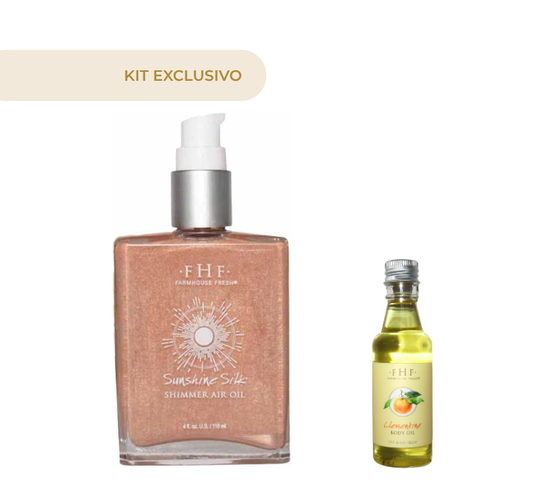 SUNSHINE SILK SHIMMER AIR OIL 4 + Clementine Body Oil 1.7 Oz