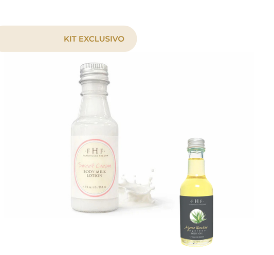SWEET CREAM BODY MILK 1.7 OZ + AGAVE NECTAR AGELESS BODY OIL 1.7OZ