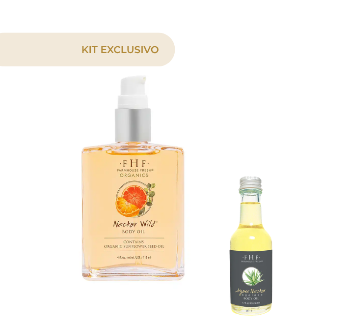 CLEMENTINE BODY OIL 4 OZ + AGAVE NECTAR AGELESS BODY OIL 1.7OZ