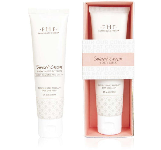 Sweet Cream Body Milk Travel Lotion + Clementine Body Oil 1.7 Oz