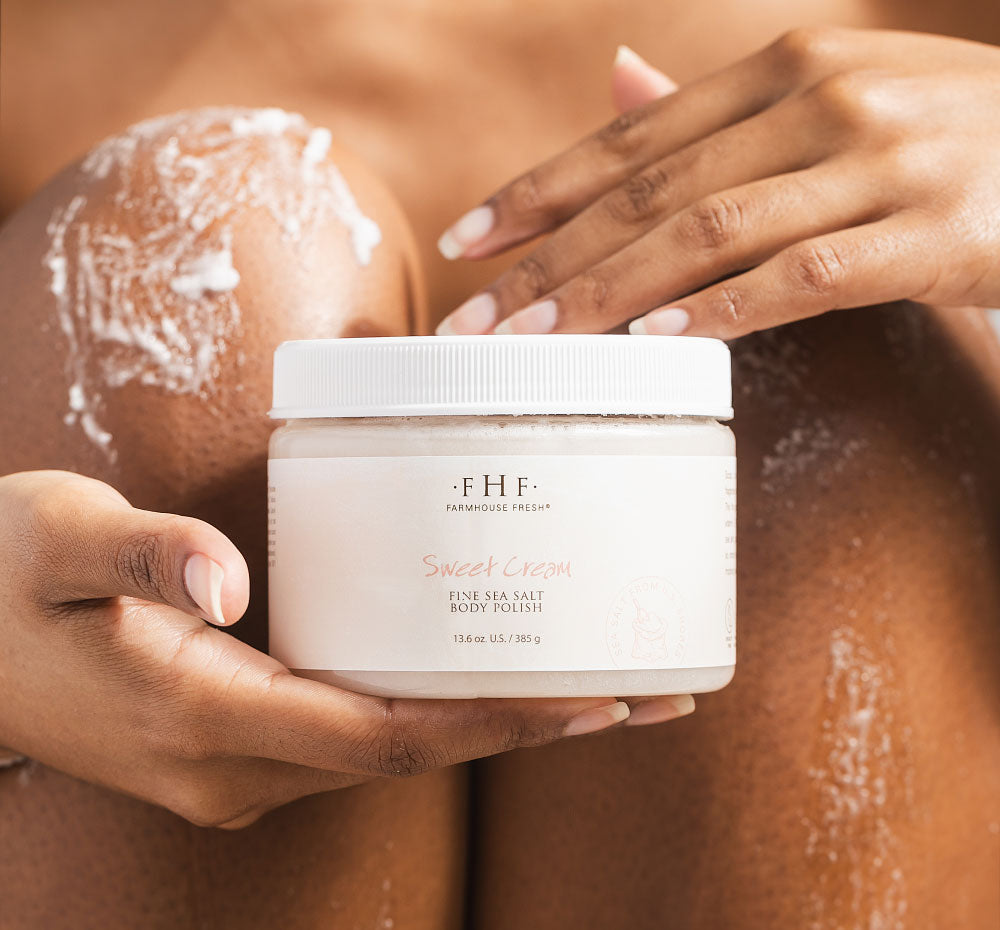 Sweet Cream Fine Sea Salt Body Polish scrub