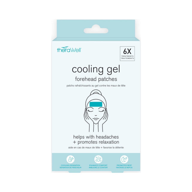 6 PARCHES DE GEL REFRESCANTE PARA LA FRENTE