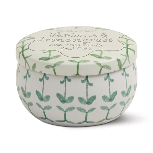 Tulip 2 oz Tin Candle Verbena & Lemongrass - Mini Vela