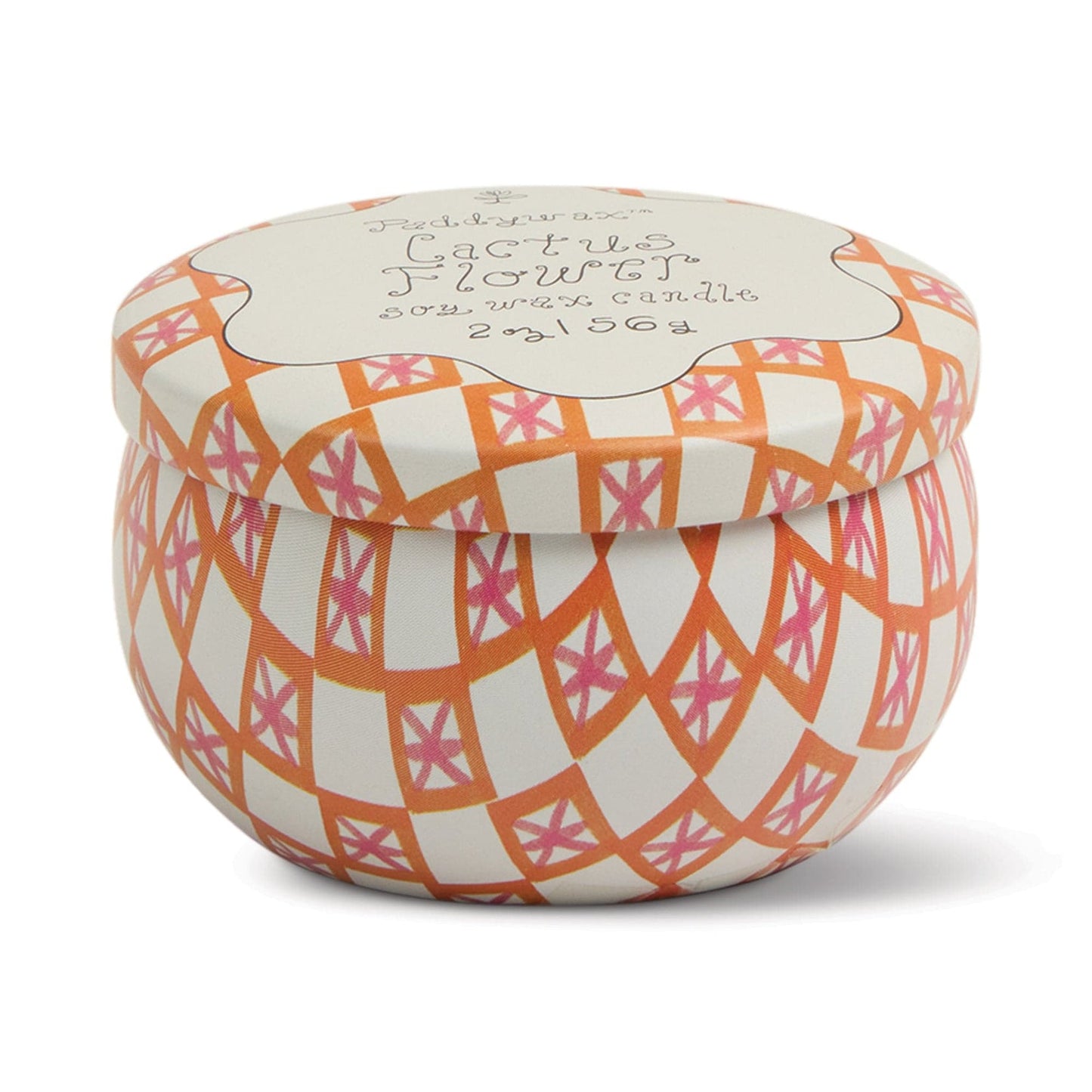 Tulip 2 oz Tin Candle Cactus Flower - Mini Vela