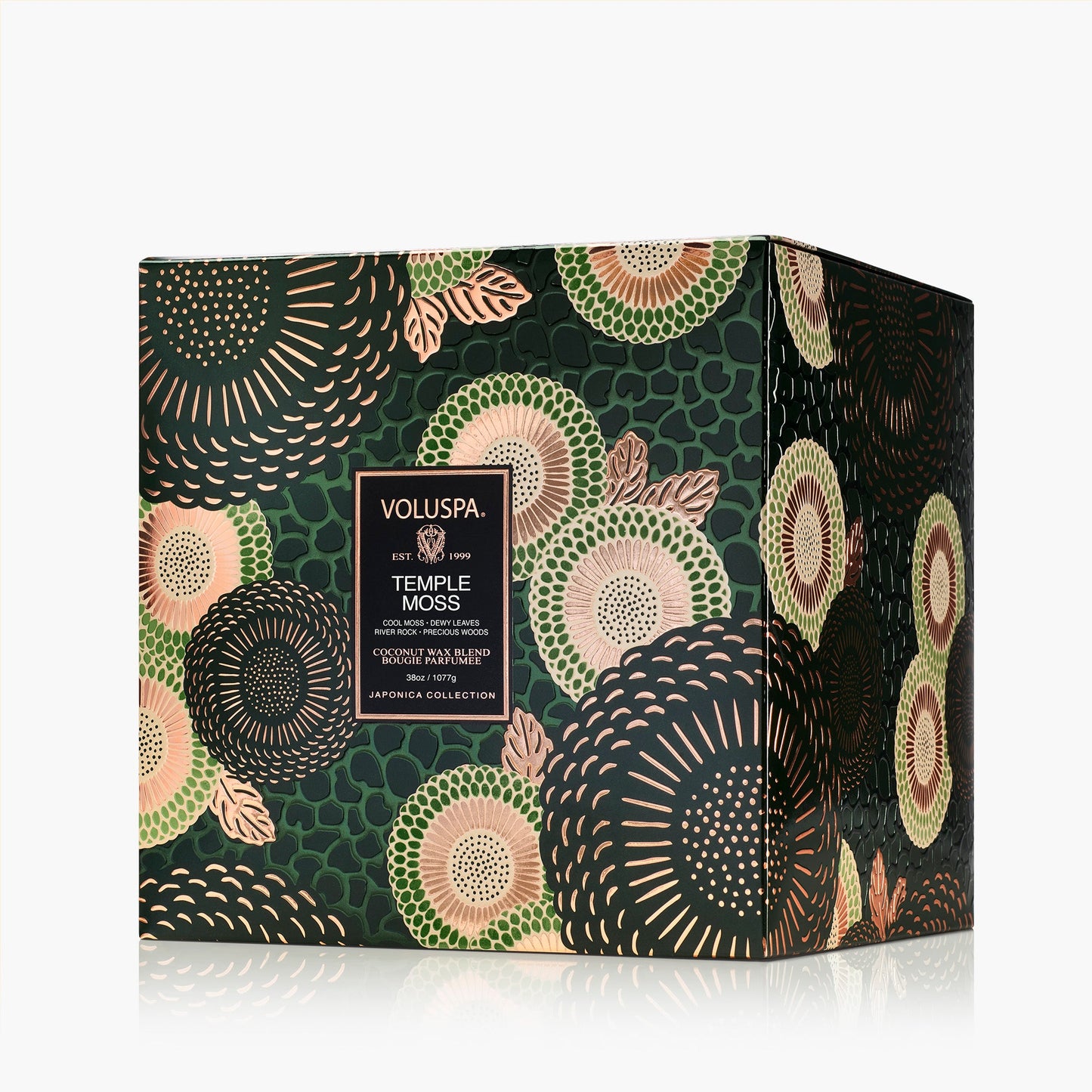 Temple Moss 3 Wick Hearth Candle