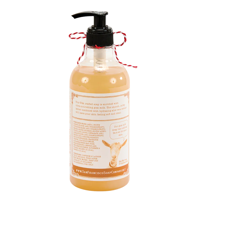 Jabón de manos de leche de cabra Clean & Caprine, aroma a miel y albaricoque
