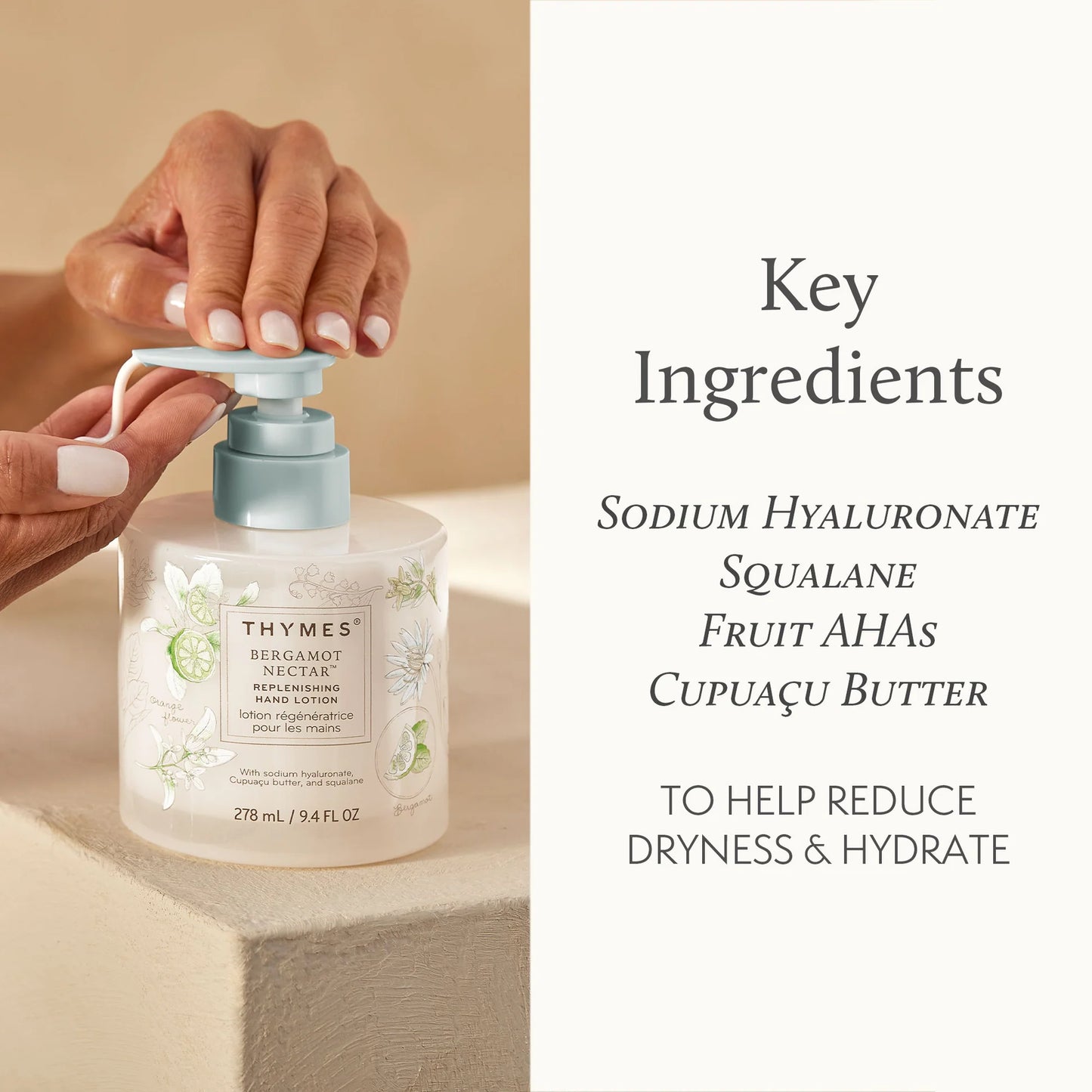 Bergamot Nectar Replenishing Hand Lotion 9.4 FL OZ