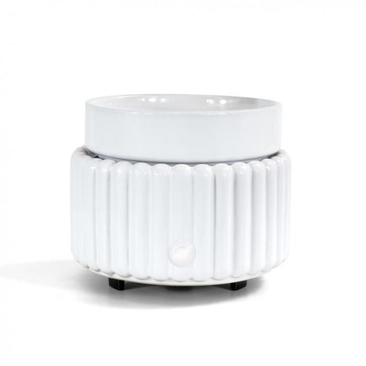 Wax Melt Warmer - Stripes White