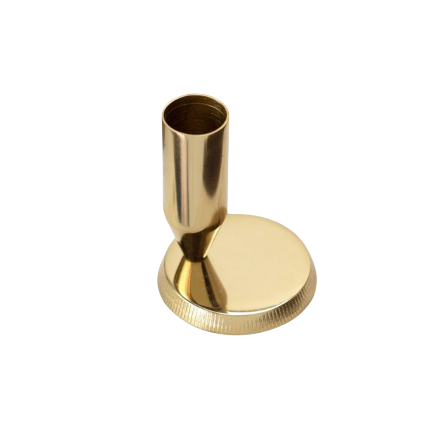 Antique Gold Brass Candle Holder - Candelabro