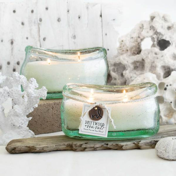 DRIFTWOOD & SEA SALT 2 wick Candle - Vela