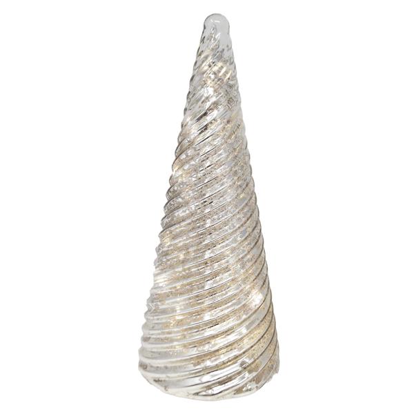 Silver Spiral Tree - Árbol de Navidad Plateado