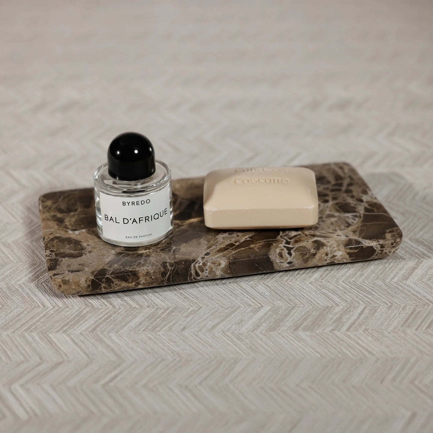 Marrón Emperador Marble Vanity Tray - Bandeja