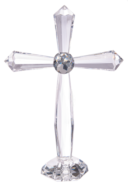 Medium Standing Cross - Cruz Transparente de Pie