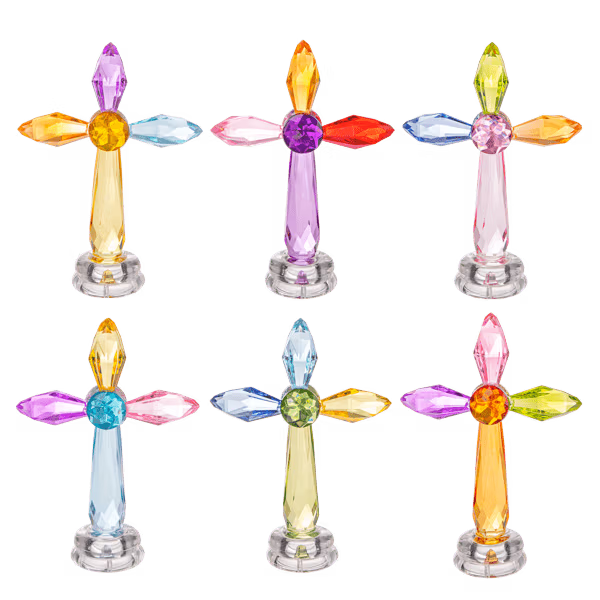 Small Standing Rainbow Crosses - Cruz Arcoíris de Pie