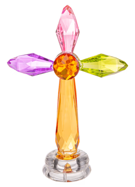 Small Standing Rainbow Crosses - Cruz Arcoíris de Pie