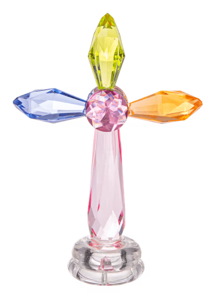 Small Standing Rainbow Crosses - Cruz Arcoíris de Pie