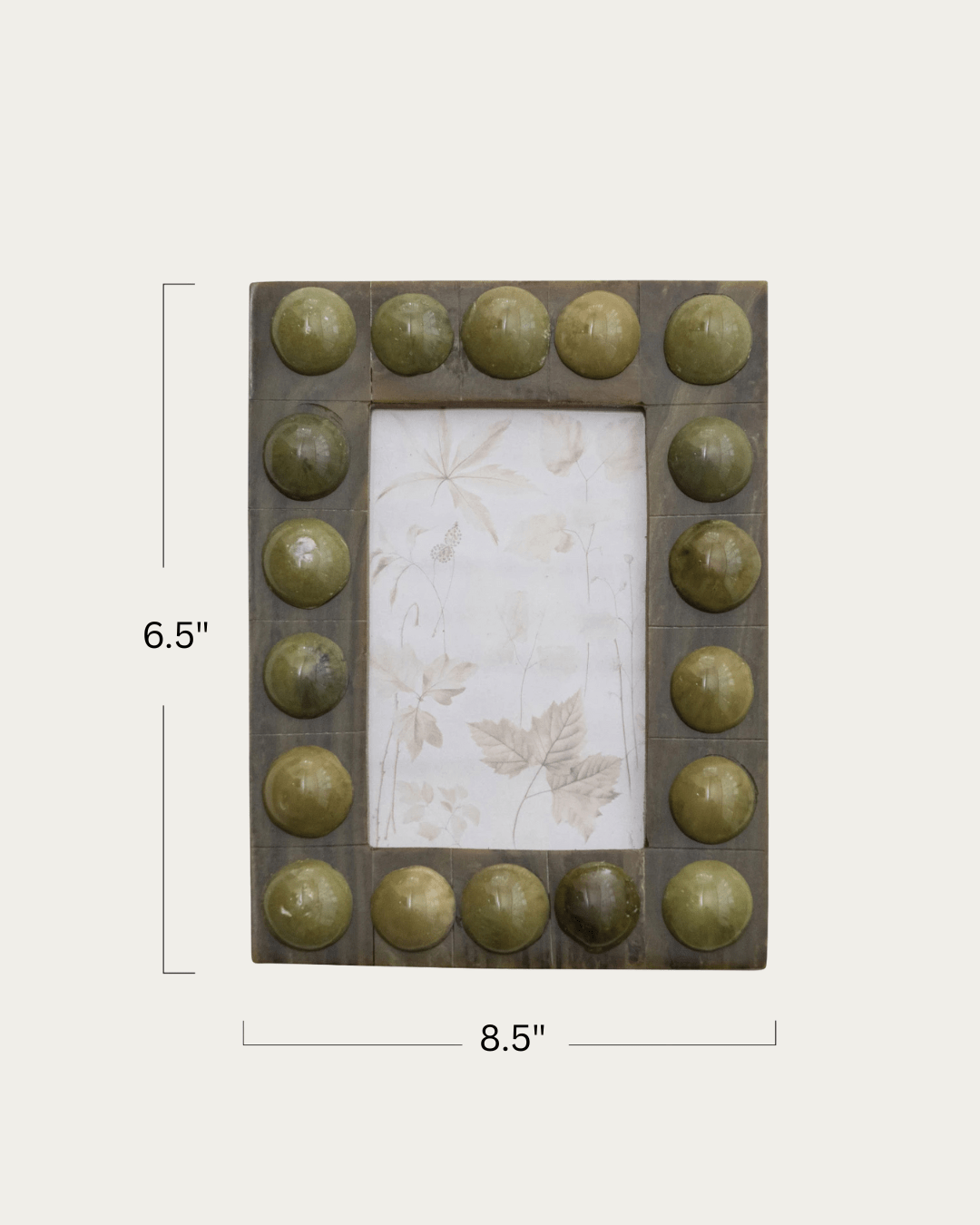 Marbled Resin Bobbin Photo Frame - Marco de Fotos
