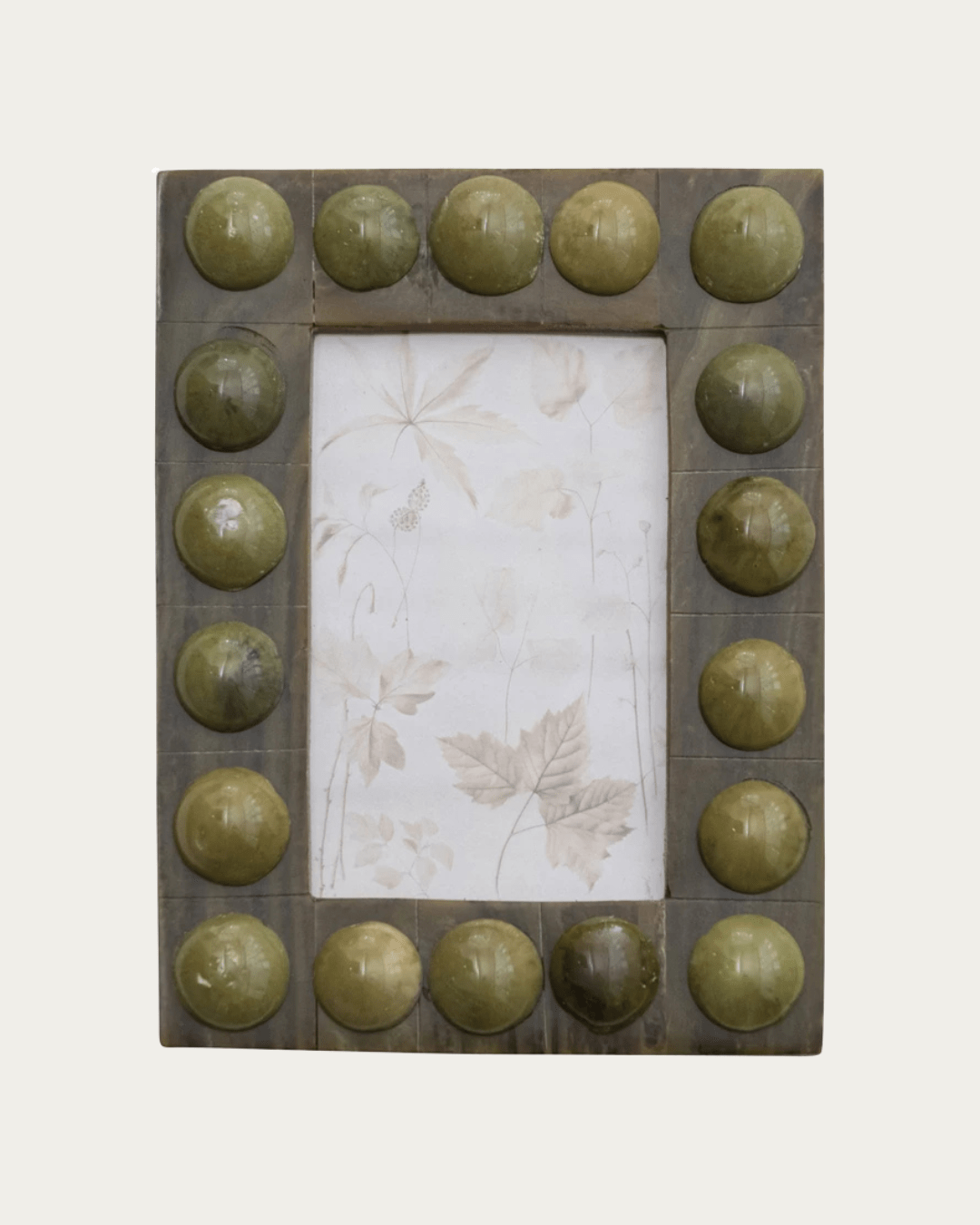 Marbled Resin Bobbin Photo Frame - Marco de Fotos