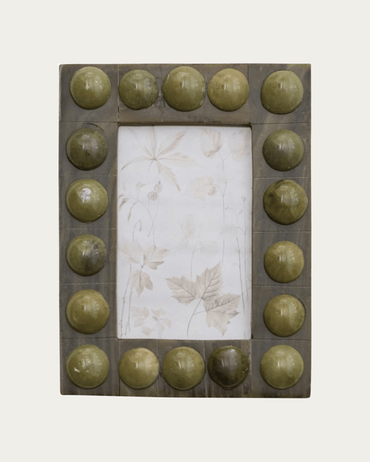 Marbled Resin Bobbin Photo Frame - Marco de Fotos