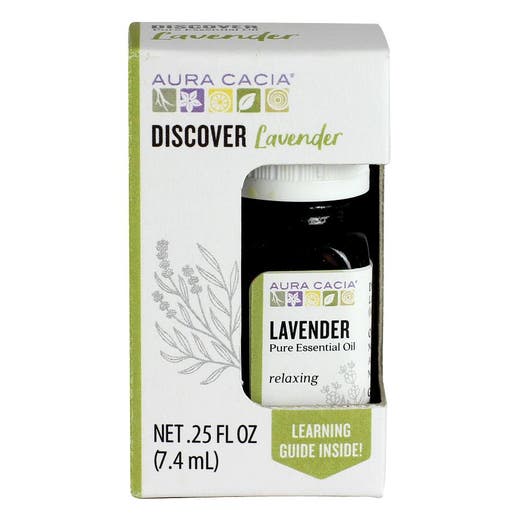 ACEITE ESENCIAL DE LAVANDA AURA CACIA DISCOVER .25 FL. OZ.