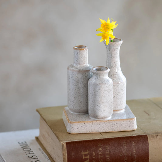 Artisan Speckled Vase - Jarrón