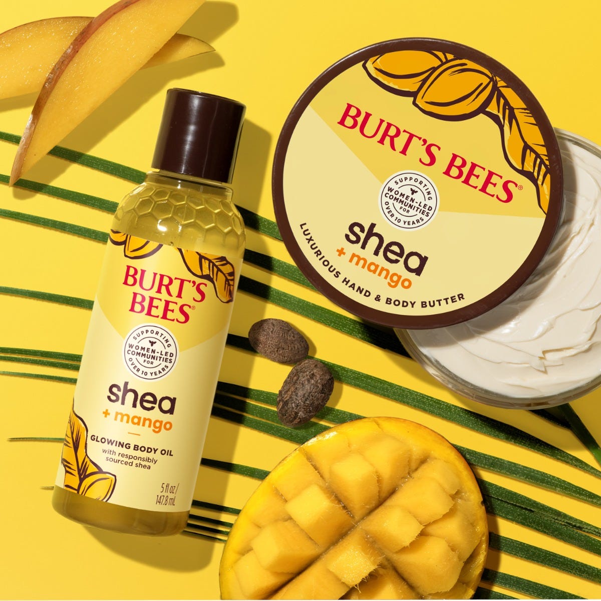Burt's Bees Shea & Mango Glowing Body Oil 5 fl. oz.