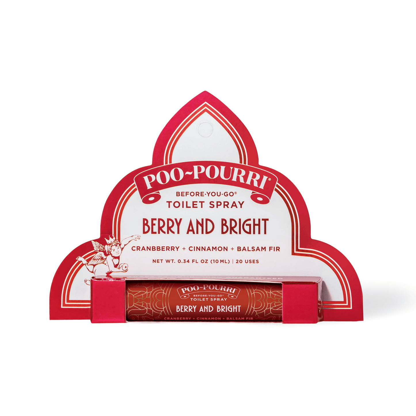 Berry and Bright Bow n' Go - 10ML - Poo~Pourri  Christmas Edition