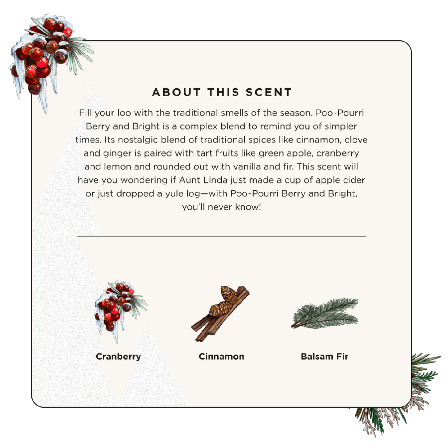 Berry and Bright Bow n' Go - 10ML - Poo~Pourri  Christmas Edition