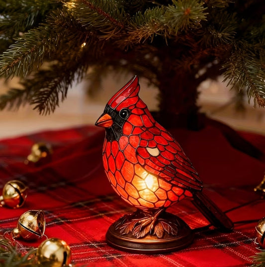 Redbird Resin Night Light - Lámpara de Ave Cardinal