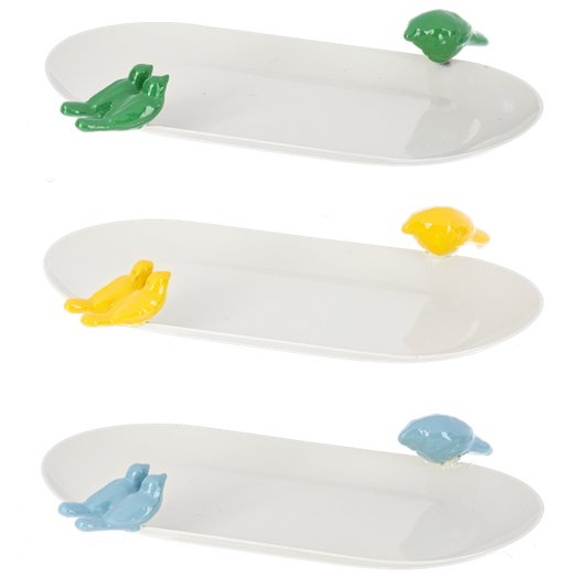 Oval Trinket Dish with Birds - Plato con Aves