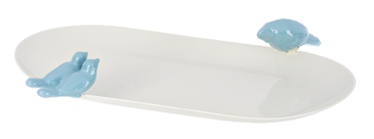 Oval Trinket Dish with Birds - Plato con Aves