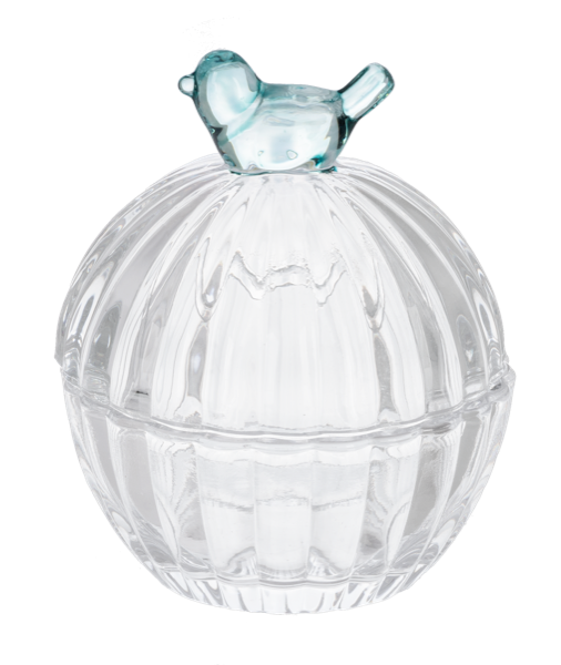 Bird Trinket Box - Caja de Cristal con Pájaro