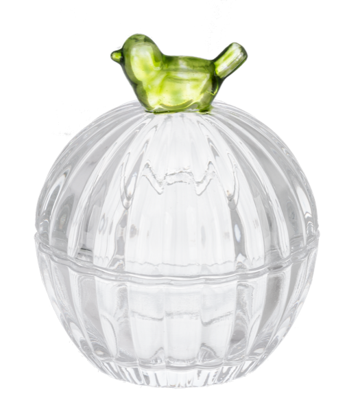 Bird Trinket Box - Caja de Cristal con Pájaro