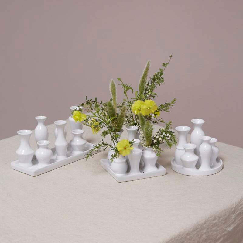 Multi Vase w/6 Sections - Jarrón