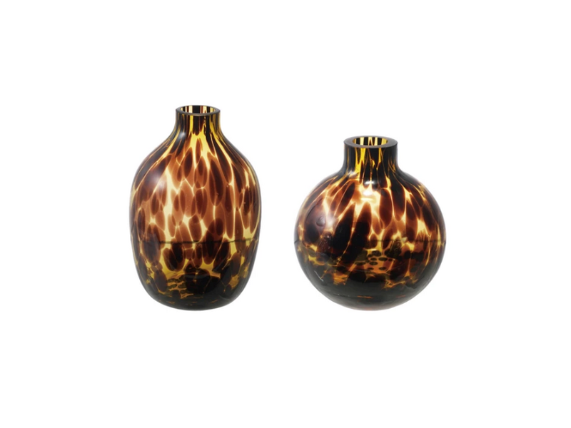 Tortoise Glass Vase, 2 Styles