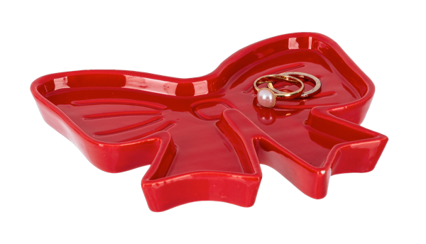 Bow Trinket Dish Ceramic - Platos en Forma de Lazo